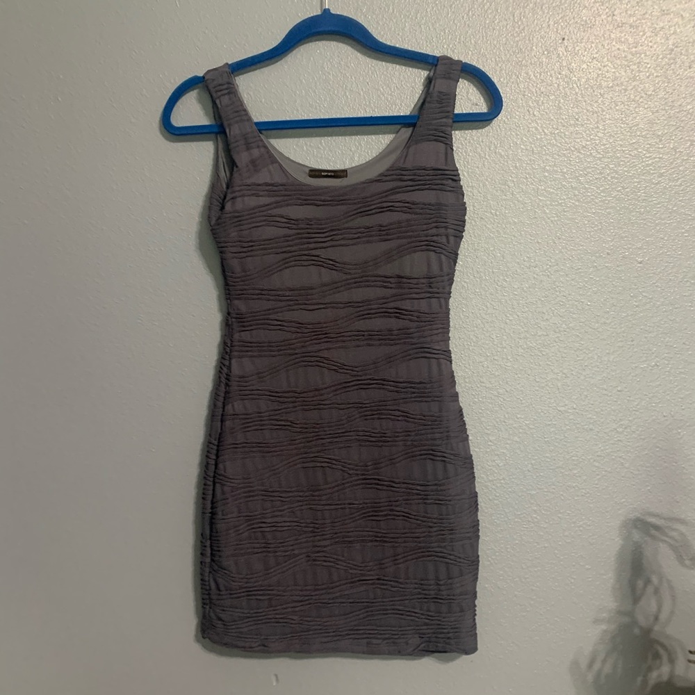 gray bodycon dress